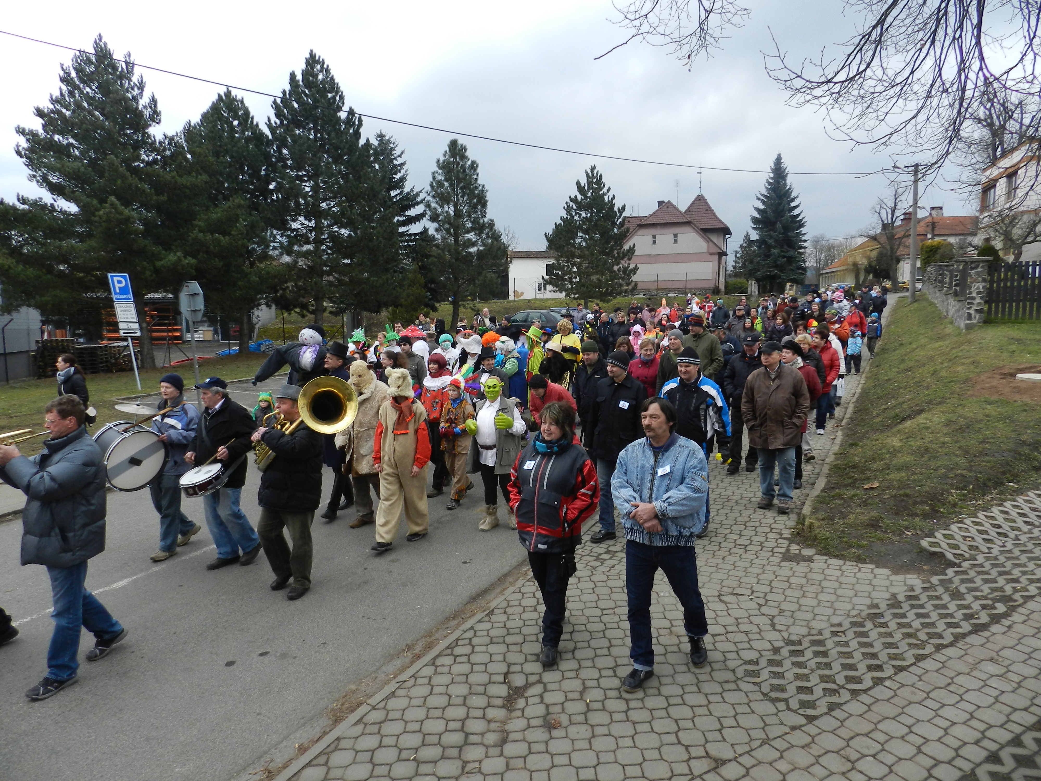 Blovice 2015 Maškarní průvod..